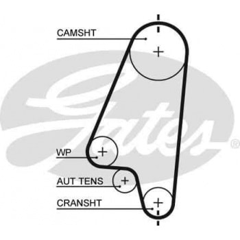 TRIGER SETI ASTRA F 92>98 CORSA B 93>02 12NZ - X12SZ - 14NV - C14NZ - X14NZ - 14SE - C14SE - X16SZ - - GATES K015310XS