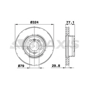 Bmw Fren Diski On Bmw E60 E61 E63 E64 - Braxıs Ad0189