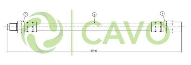Vag Arka Fren Hortumu A6q 94> - Cavo C800 662a