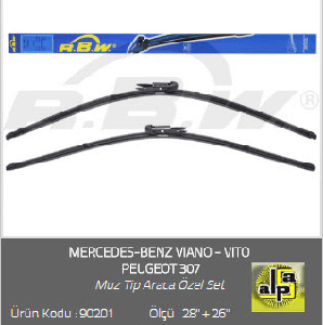 SİLGİ PALETİ-BANANA (X2) 307 04---}-307 CC 05---}-MERC.VITO 05--}-VIANO 04--} 710/650 - RBW-90201