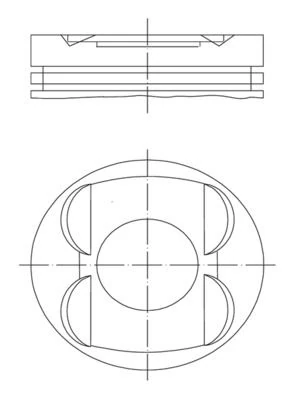 Mercedes Piston + Segman Std. (m112, M113, 89.90mm) W202 97>00 W203 02>07 W210 97>02 W211 02>08 W220 98>05 - Mahle 0011400