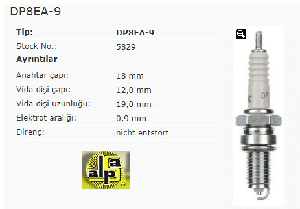 Unıversal Buji-Yamaha/kawsa/suzukı - Ngk-Dp8ea-9