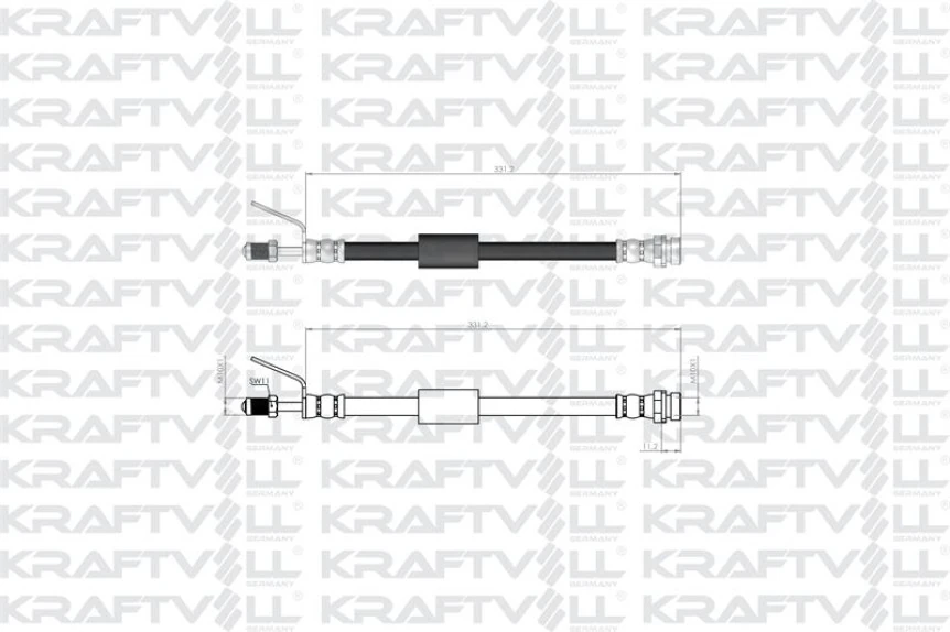 Ford On Fren Hortumu Transıt V347 V348 07>14 - Kraftvoll 07080026