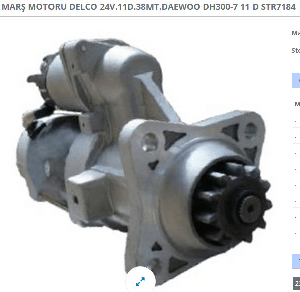 MARŞ MOTORU DELCO 24V.11D.38MT.DAEWOO DH300-7 11 D - REMARK-STR7184