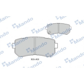 ARKA FREN BALATASI HYUNDAI TUCSON SPORTAGE 12> / IX35 10> (ELEKTRONIK EL FRENI OLMAYAN ARACLAR ICIN) - MANDO MBF015963