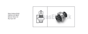 MARŞ DİŞLİSİ-İNCE FREZE (D 750) 738 - LUCAS-TMB115