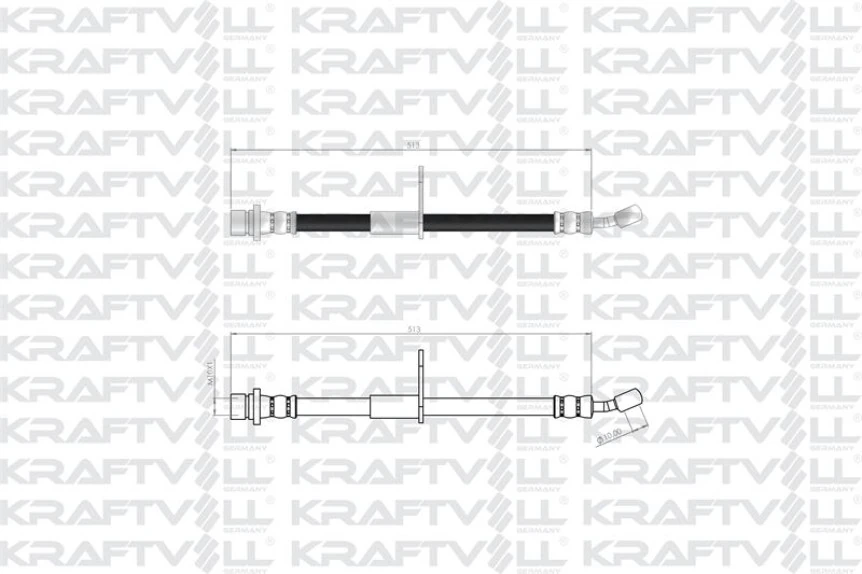 Honda On Fren Hortumu Sol Jazz İ/ii-City 02-08 - Kraftvoll 07080268