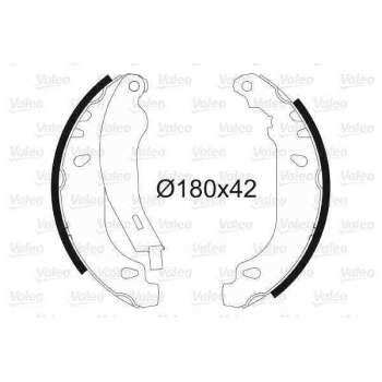 ARKA FREN BALATASI PABUC R11 R19 R21 MANAGER TWINGO CLIO I (90>98) - VALEO 562040