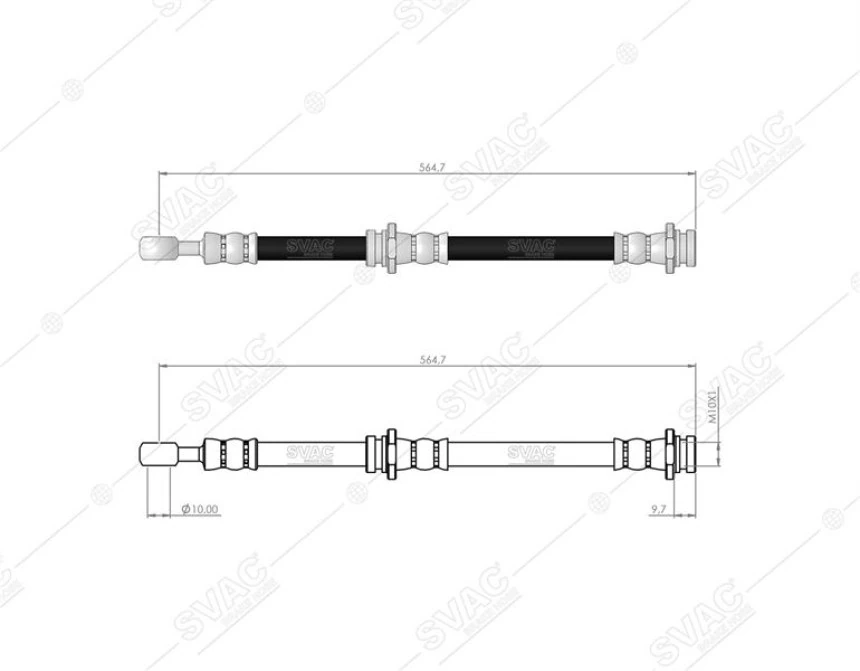 Nissan Fren Hortumu Arka Sag Almera 1,5 02-06 - Svac 73-0105