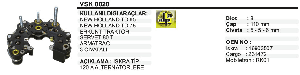 DİYOT TABLASI-ISKRA TIP NEW HOLLAND 3 CIVATALI - VERTEX-SK0020
