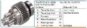 MARŞ DİŞLİSİ-JT 9D ISUZU NKR KOMPLE - FORMMETAL-61211
