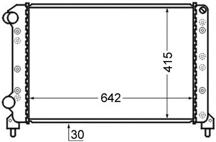 Fiat Su Radyatörü - Mechanıc 643x415x34 - Bhr Cr 753 000s