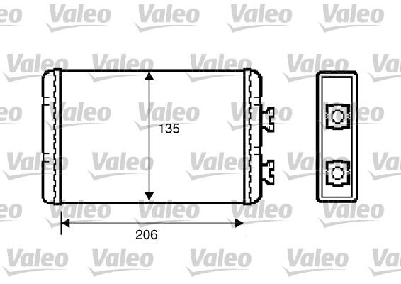 KALORIFER RADYATORU BMW E46 98>05 E83 06>11 - VALEO 812220