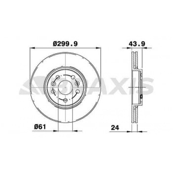 ON FREN DISK AYNASI SCENIC II GRAND SCENIC II 2.0 DCI 05=> (HAVA KANALLI) - BRAXIS AE0778