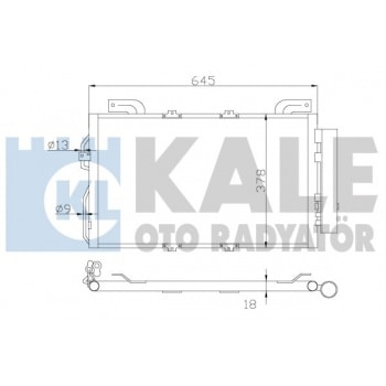 KLIMA RADYATORU W203 02>07 CL203 02>08 S203 03>07 C209 02>09 A209 03>10 - KALE 392900