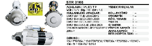 MARŞ MOTORU-VT 12V 10D 1,6 KW  D7G BMW 118D/320D/520D/YANMAR 04> - REMARK-STR3166