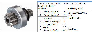 MARŞ DİŞLİSİ-VT 10D RENAULT LAGUNA DİZ.RN.RXT - FORMMETAL-72680