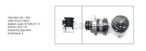 ALTERNATÖR-A115/12V/45A CHRYSLER PD 950(İÇ.REG.) - LUCAS-61920048