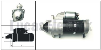 MARS MOTORU 24V 4,0KW 9 DIS DEUTZ FAHR (KHD) - LUCAS LES0319