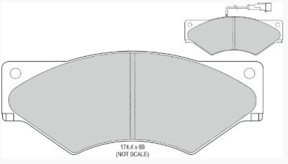 Otokar Ticarı On Fren Disk Balatası M2000 Magırus - Grap 93749