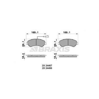 ON FREN BALATASI DUCATO III BOXER III JUMPER III 2.2HDI 3.0HDI 16Q / 20Q 06> KARSAN JEST 14> - BRAXIS AB0111