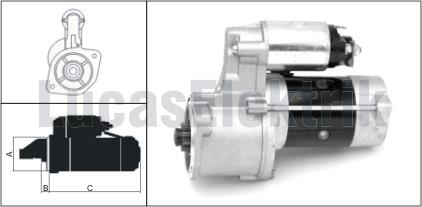 MARS MOTORU 12V / 2,0kW / 10DIS MITSUBISHI PAJERO 2,5 - LUCAS LES0112
