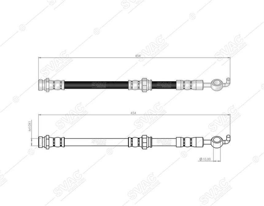 Ford On Fren Hortumu (sag / Sol) Ranger 2,5d / 2,5td (98 06) - Svac 20-0190