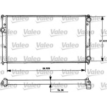 MOTOR SU RADYATORU CADDY 1,4I (AEX) 1,6I (1F) 1,9D (1Y) 96> KLIMALI - VALEO 731265