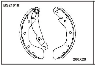 Opel Arka Fren Balatası Pabuc Corsa A / B Tigra Astra F - Beser Bs21018
