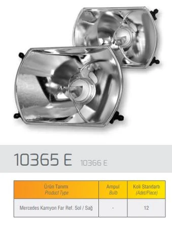 Mercedes Truck Reflektor Sol Mercedes Kamyon 2521 - Farba 10365d