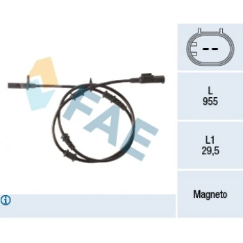 Mercedes Abs Sensoru On X156 13> W176 13>18 C117 13>19 W246 12>18 - Fae 78501