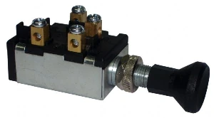 Unıversal Çiftli Çekme Lamba Anahtarı (klemensli) - Aksa-11002