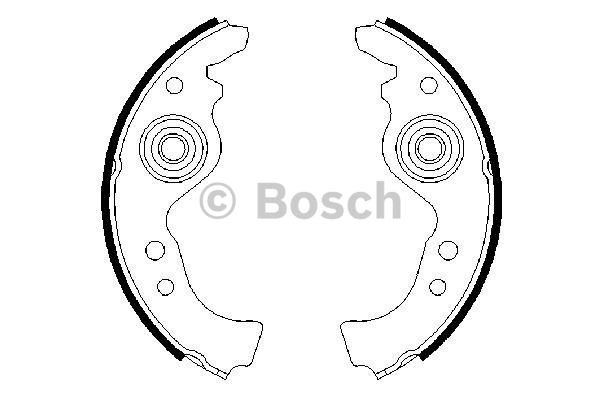 ARKA PABUC FREN BALATASI UNO 60 - BOSCH 0986487030