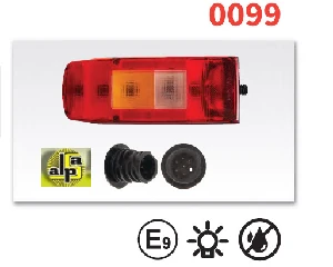 Unıversal Stop Lambası-Sol Volvo Fm9 2006  Soketli - Sertplas-0099ll742