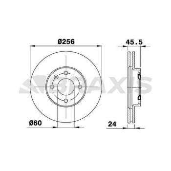 Chevrolet On Fren Disk Aynası Chevrolet Aveo T300 1.2i - Braxıs Ae0444