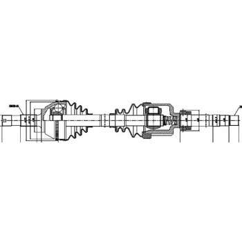 AKS SAG KOMPLE BOXER JUMPER (00 06) DUCATO (97 06) / (DIS FREZE:35 IC FREZE:41 BOY:1080) 2,8D 2,8TD - GSP 210032