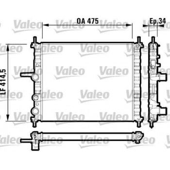 MOTOR RADYATOR MAREA BRAVA BRAVO 1,6I 16V - VALEO 732557