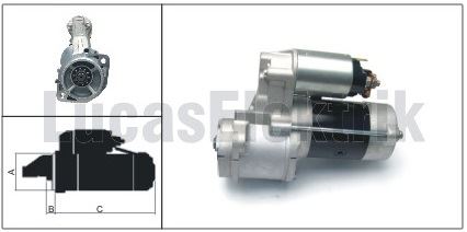MARS MOTORU 12V 10 DIS STAREX 2,5 CRDI 2002> H1 2,5 CRDI 2008> SORENTO 2,5 CRDI 2002> 140 170 BG (D4 - LUCAS LES0212