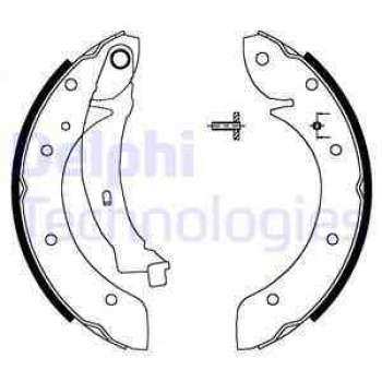 ARKA FREN BALATASI PABUCLU PARTNER BERLINGO (97 08) MEGANE SCENIC 98> - DELPHI LS1716
