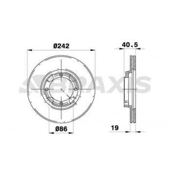 ON FREN DISK AYNASI HAVALI EXCEL-ACCENT 1,3-1,5 - 94-00 242 MM - BRAXIS AE0238