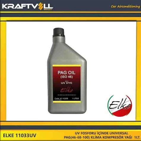 Yag & Antıfırız Klima Kompresor Yagı Unıversal (46-100-150) (pag R134a 1lt.)(italyan Elke) - Elke 11033u