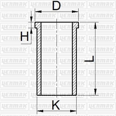 PISTON GOMLEK TRANSIT 2.2 TDCIV347 DURATORQ - YENMAK 51-65496-050