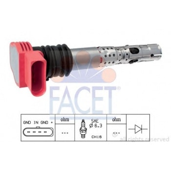 ATESLEME BOBINI AUDI A4 05>08 A6 02>08 A8 04>07 - FACET 9.6336