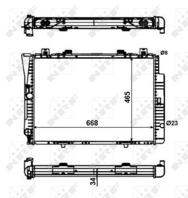 MOTOR SU RADYATORU S-CLASS W140 91>98 - NRF 56142