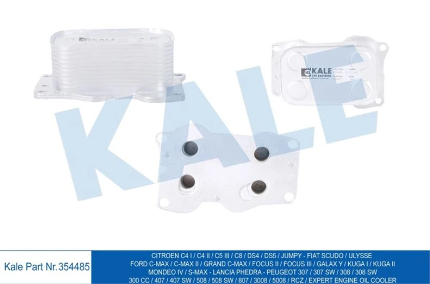 Psa Yag Sogutucu (kartus) P307 P3008 Expert III Jumpy III Rcz P308 P607 P508 P807 P5008 P407 C5 II C4 C4 - Kale 354485