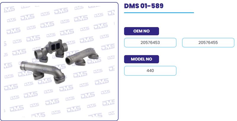 EGZOZ MANIFOLDU TAKIM VOLVO TRUCK 440 - DEMOSAN 01-589