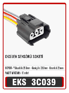SOKET>OKSİJEN SENSÖRÜ   S3047 - EKS-3C039
