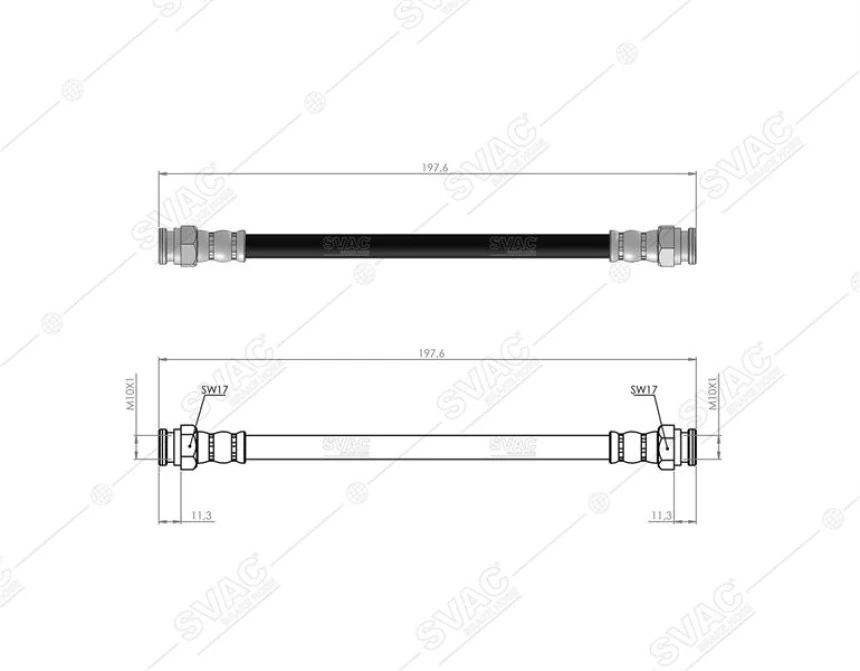 Vag Arka Fren Hortumu Felicia 95>01 Caddy Pick Up 97>01 - Svac 10-0209
