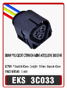 SOKET>BMW 12137551049 * MINI COOPER 12137571643 * PEUGEOT 597064 - EKS-3C033