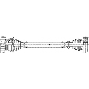 ON AKS KOMPLE SAG ABS LI 45 DIS A4 PASSAT 1,8 / 1,8T 96>01 - GSP 203001